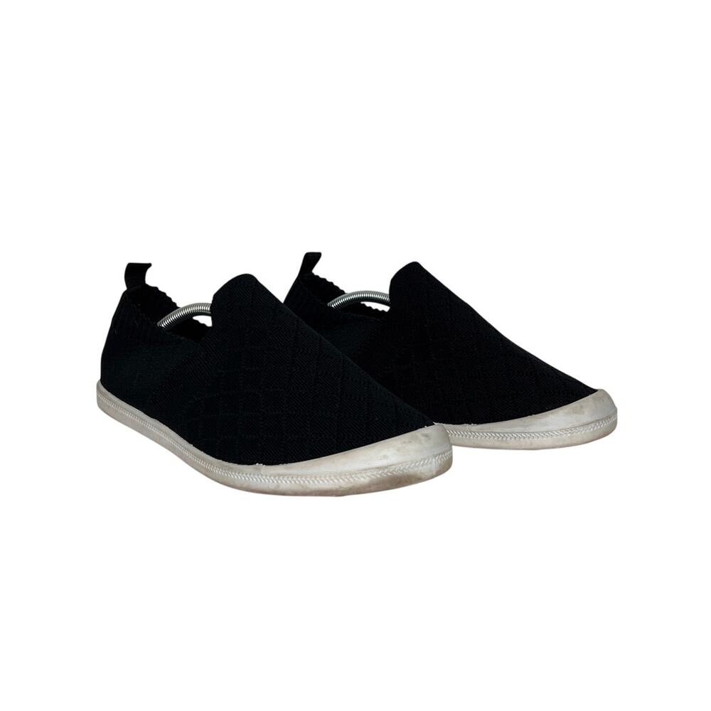 Torrid Black Knit Slip-On Sneakers Shoe Size 9WW Wide Comfort Casual